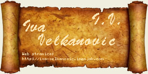 Iva Velkanović vizit kartica
